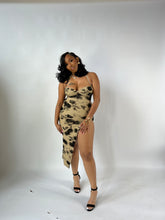 Load image into Gallery viewer, Slit Decision Dress (midi dress with long slit).