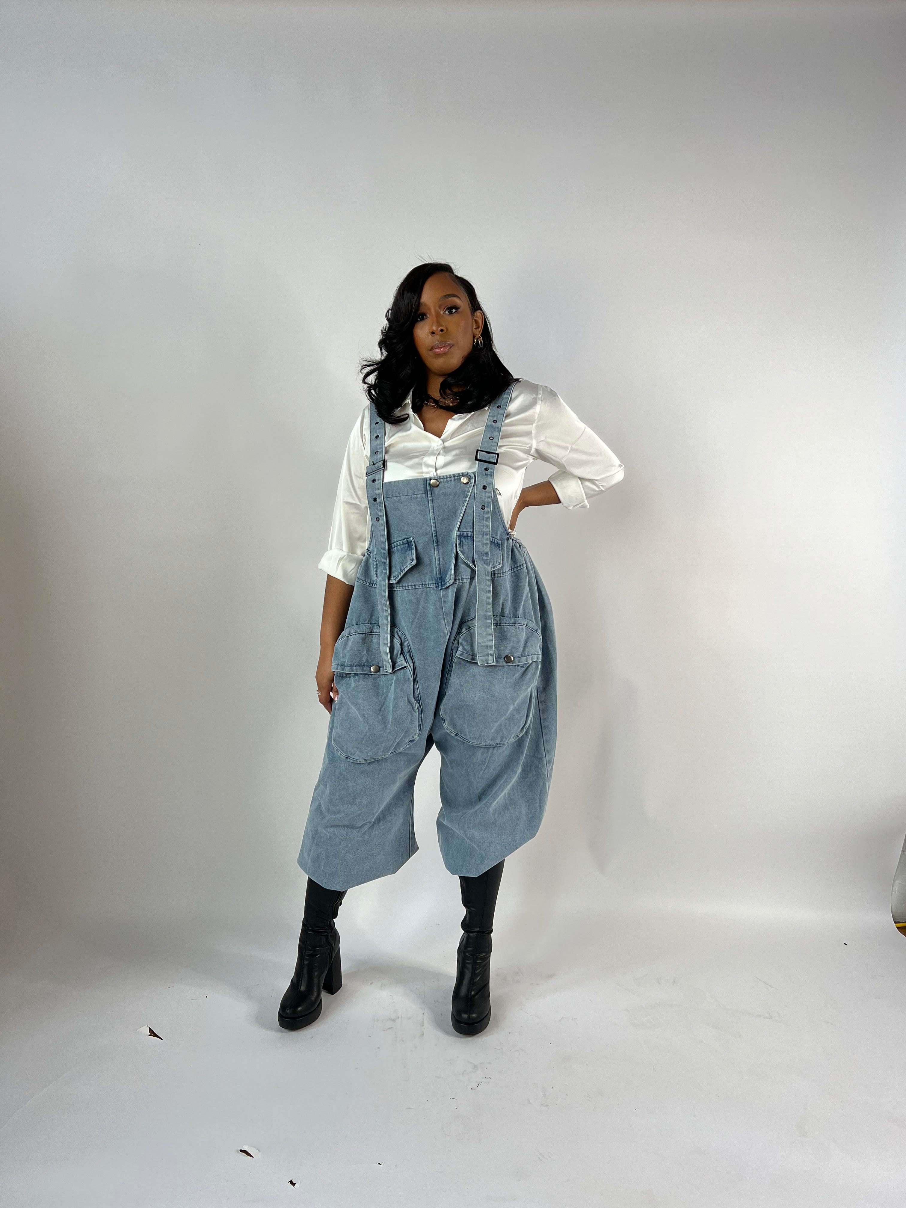 Serenity Statement Overalls -Denim