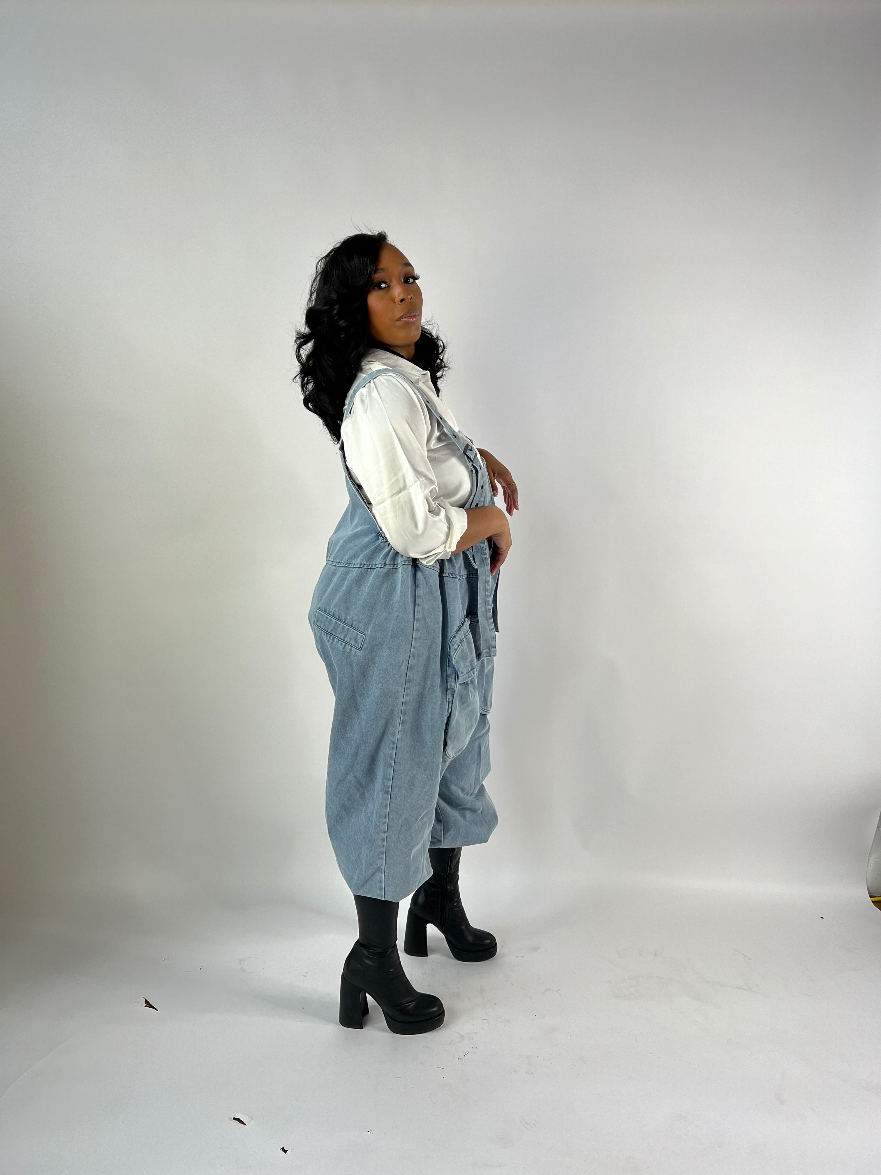 Serenity Statement Overalls -Denim