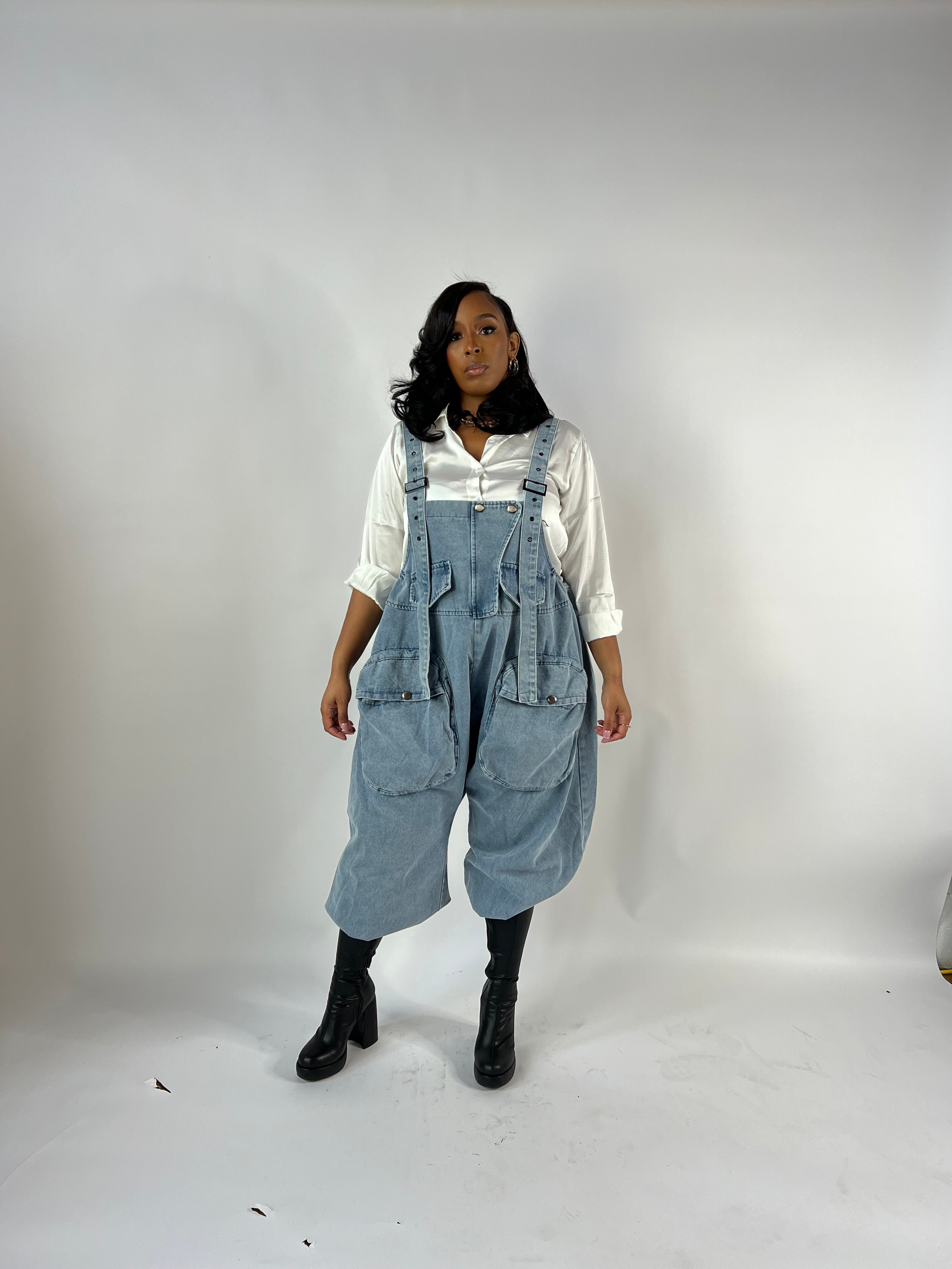Serenity Statement Overalls -Denim
