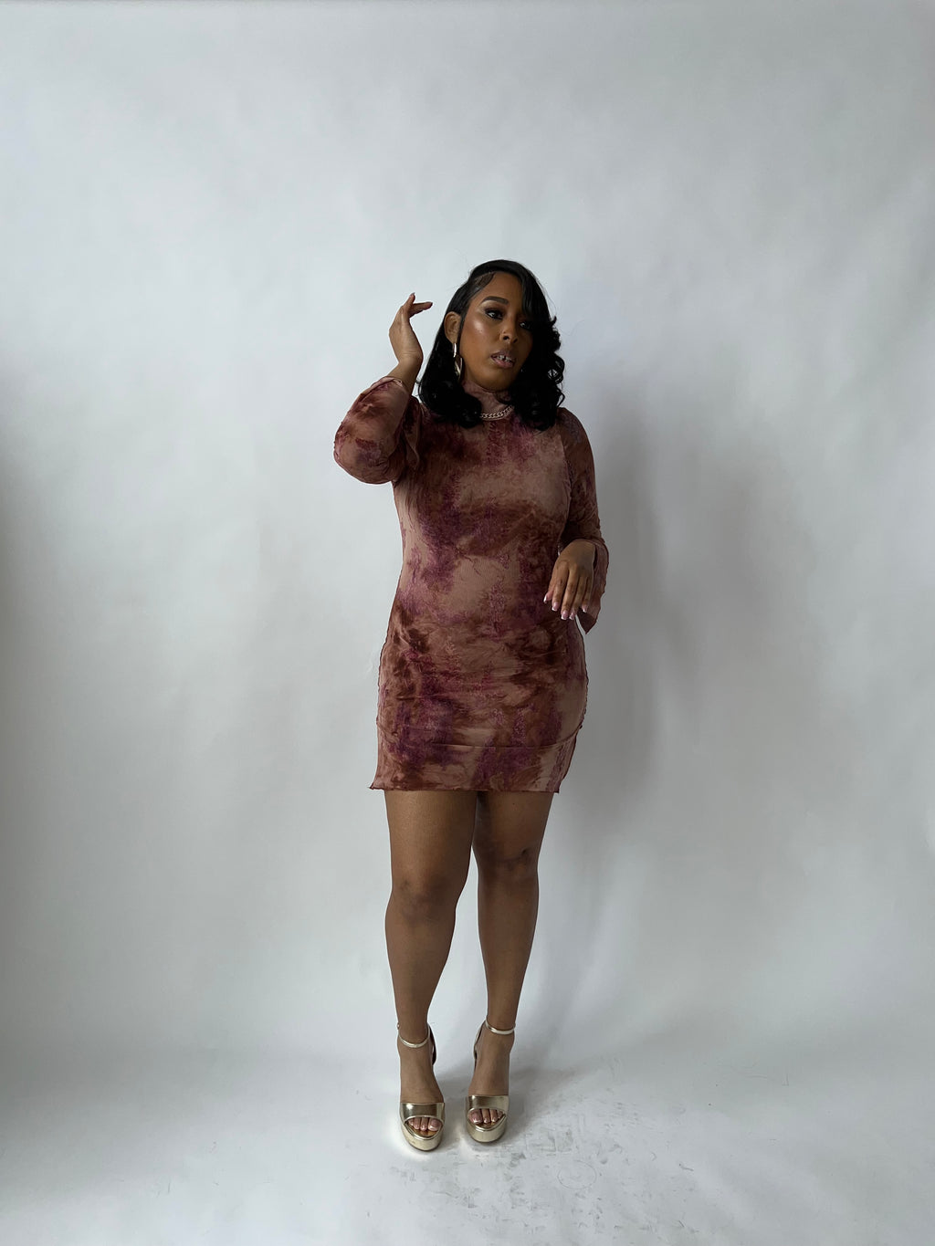 Blushed Rose Mini Dress