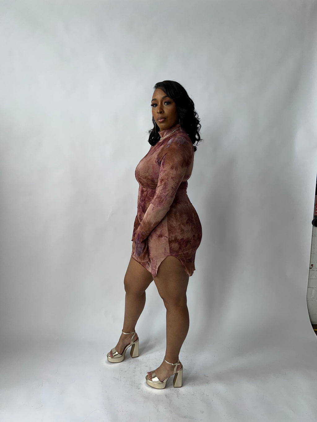 Blushed Rose Mini Dress