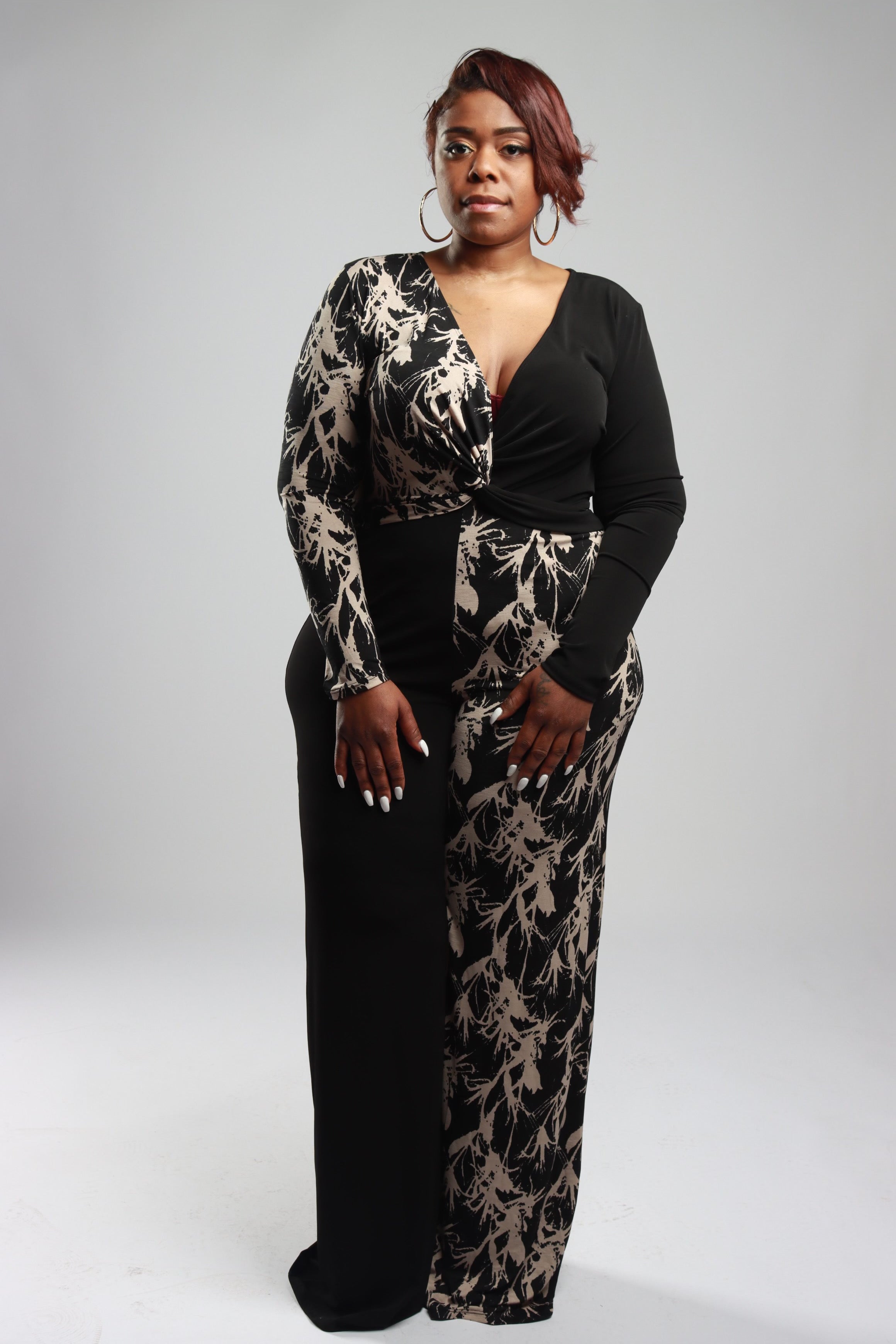 Trading Places Jumpsuit- Plus Size