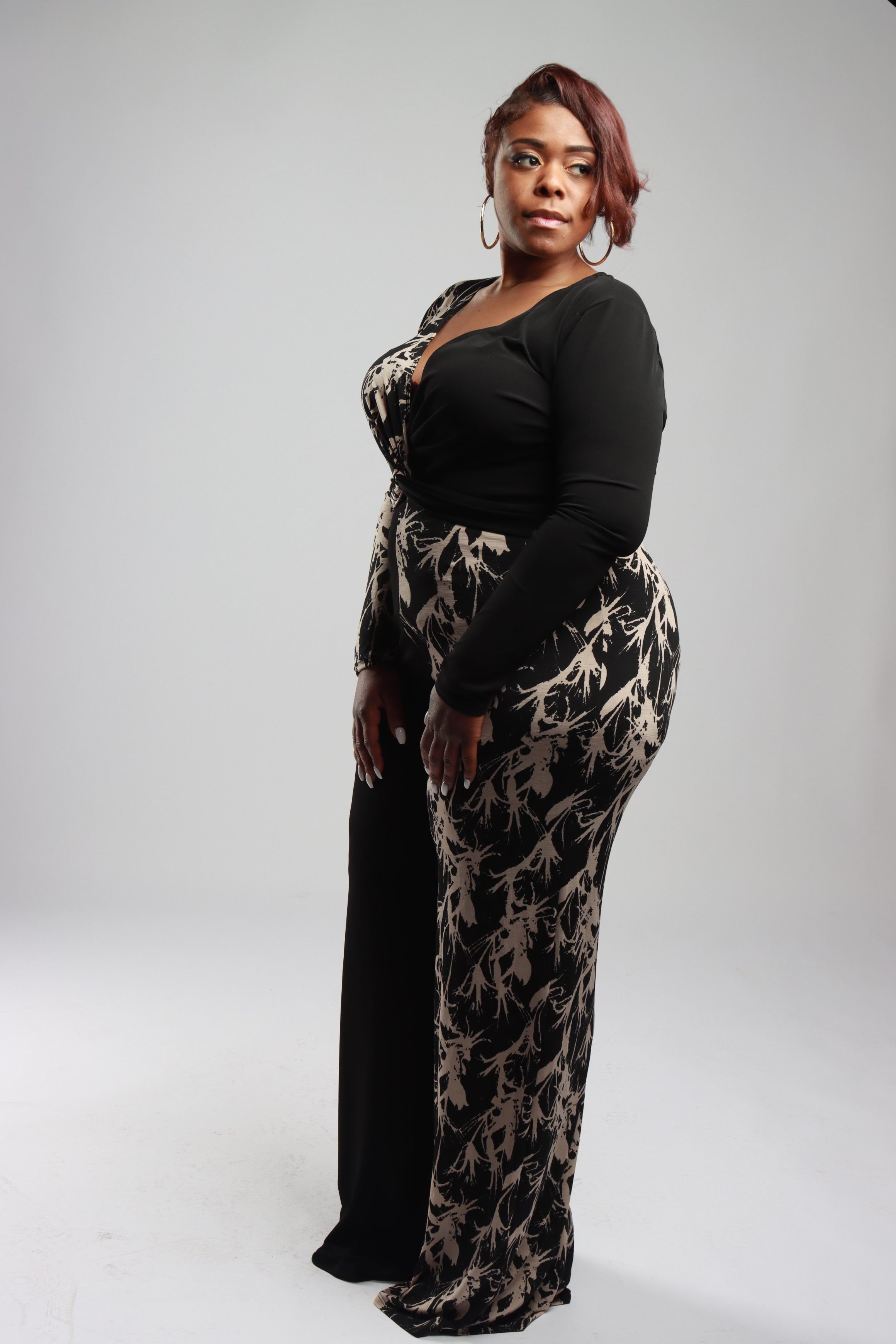 Trading Places Jumpsuit- Plus Size