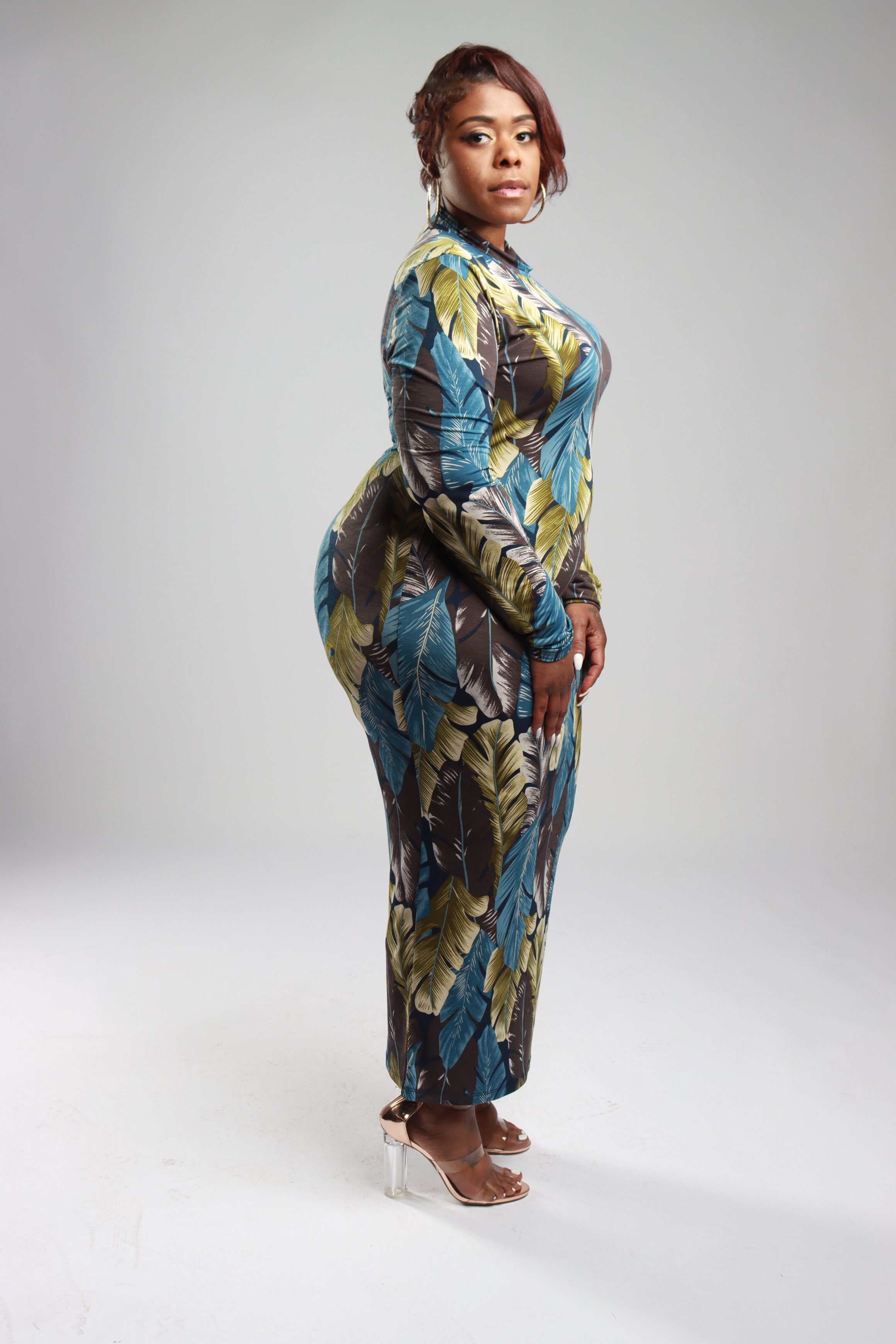 Leaves Don't Change Dress- Plus Size