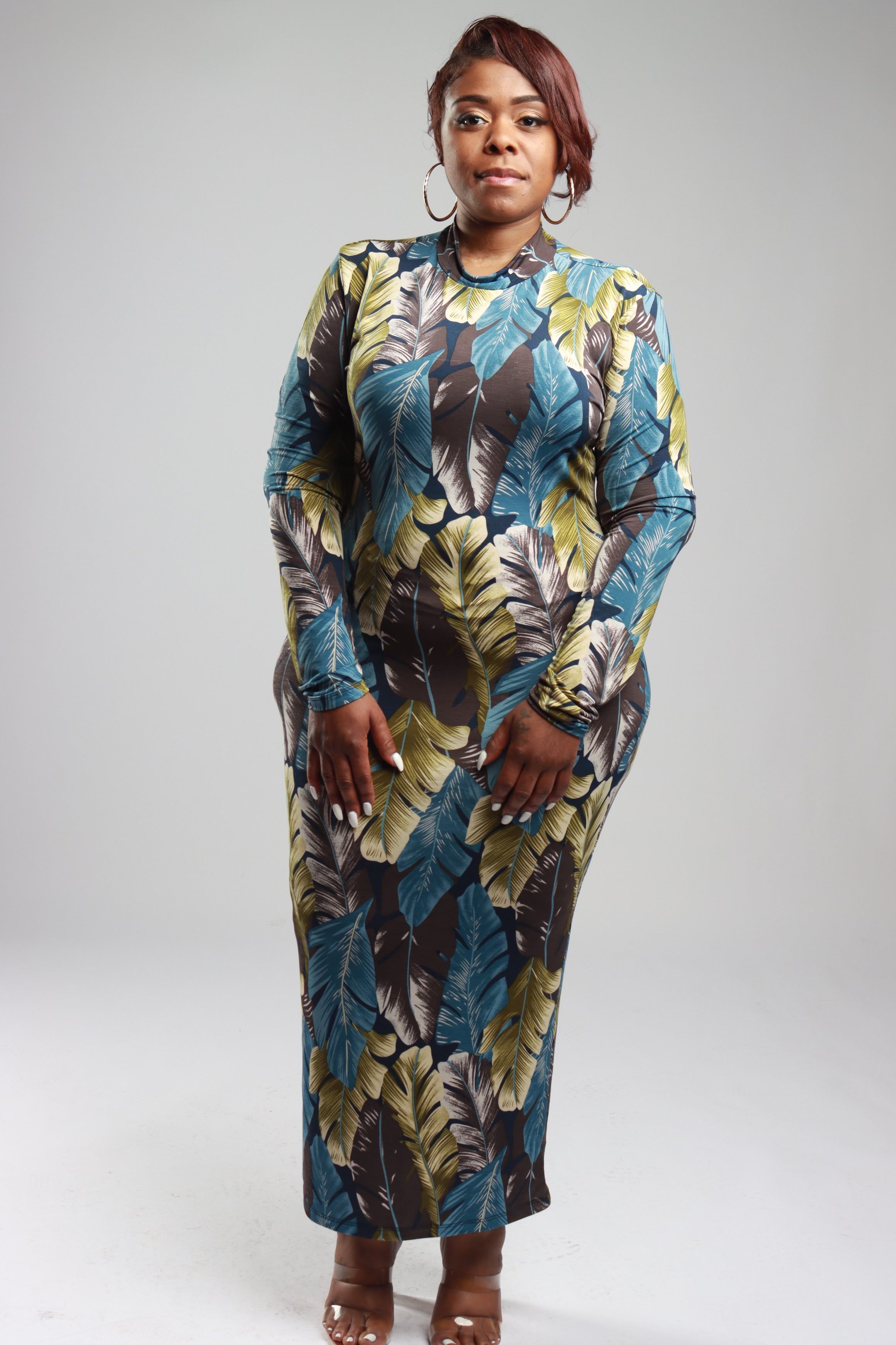 Leaves Don't Change Dress- Plus Size