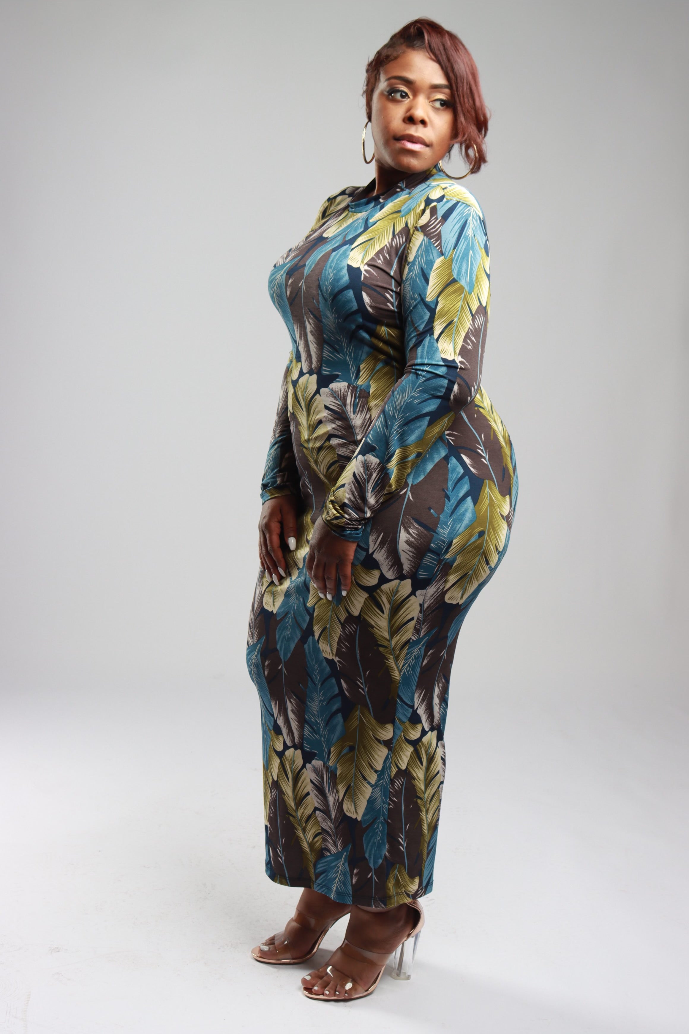 Leaves Don't Change Dress- Plus Size