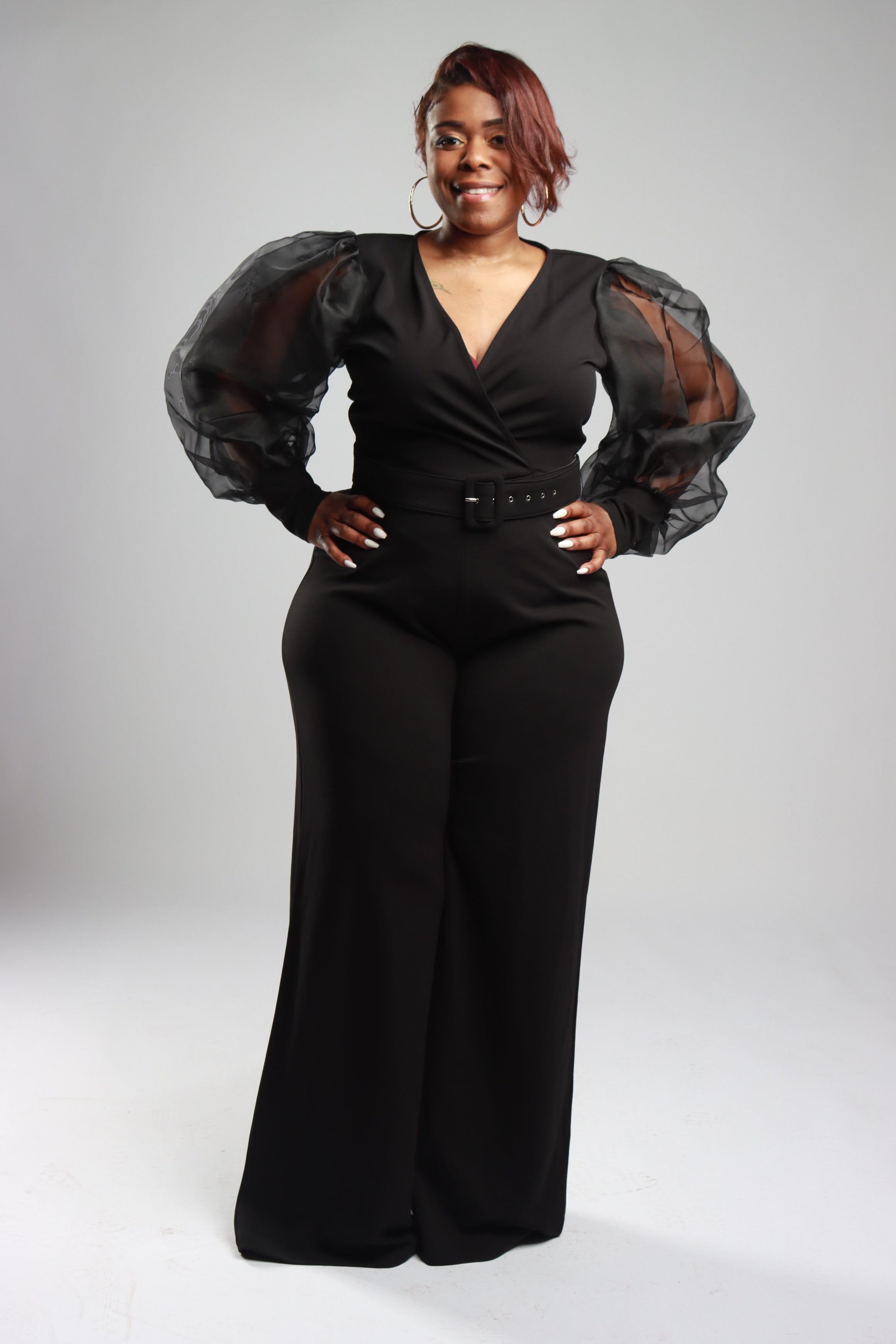 Bossed Up Jumpsuit - Plus Size