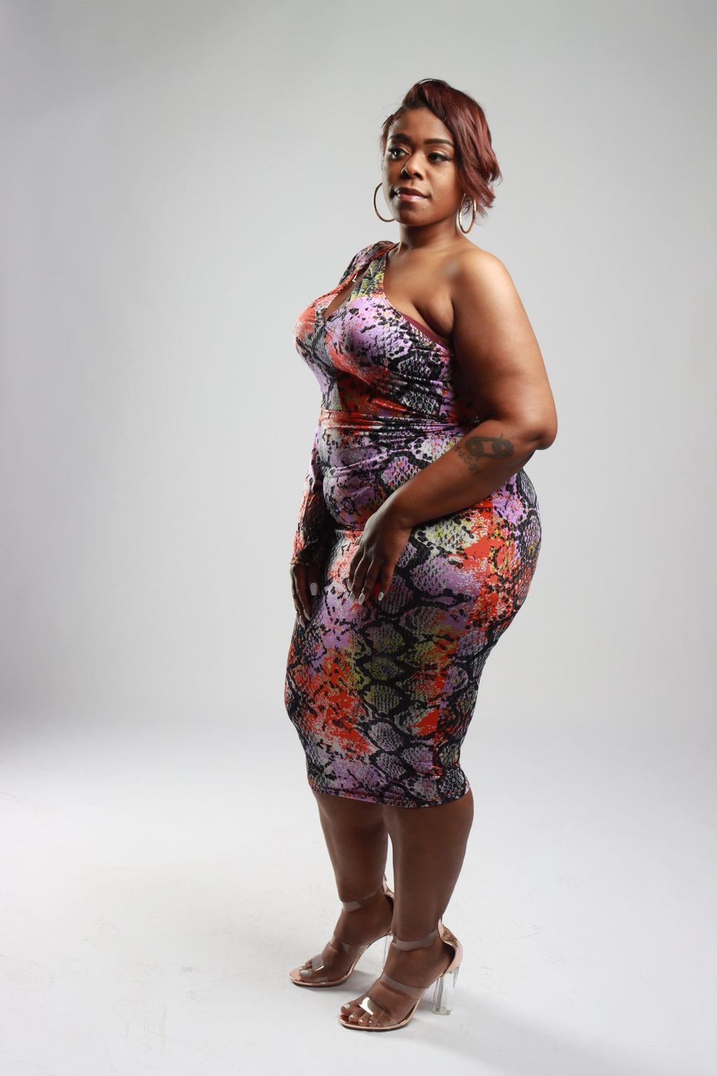 Multi Snake Dress- Plus Size