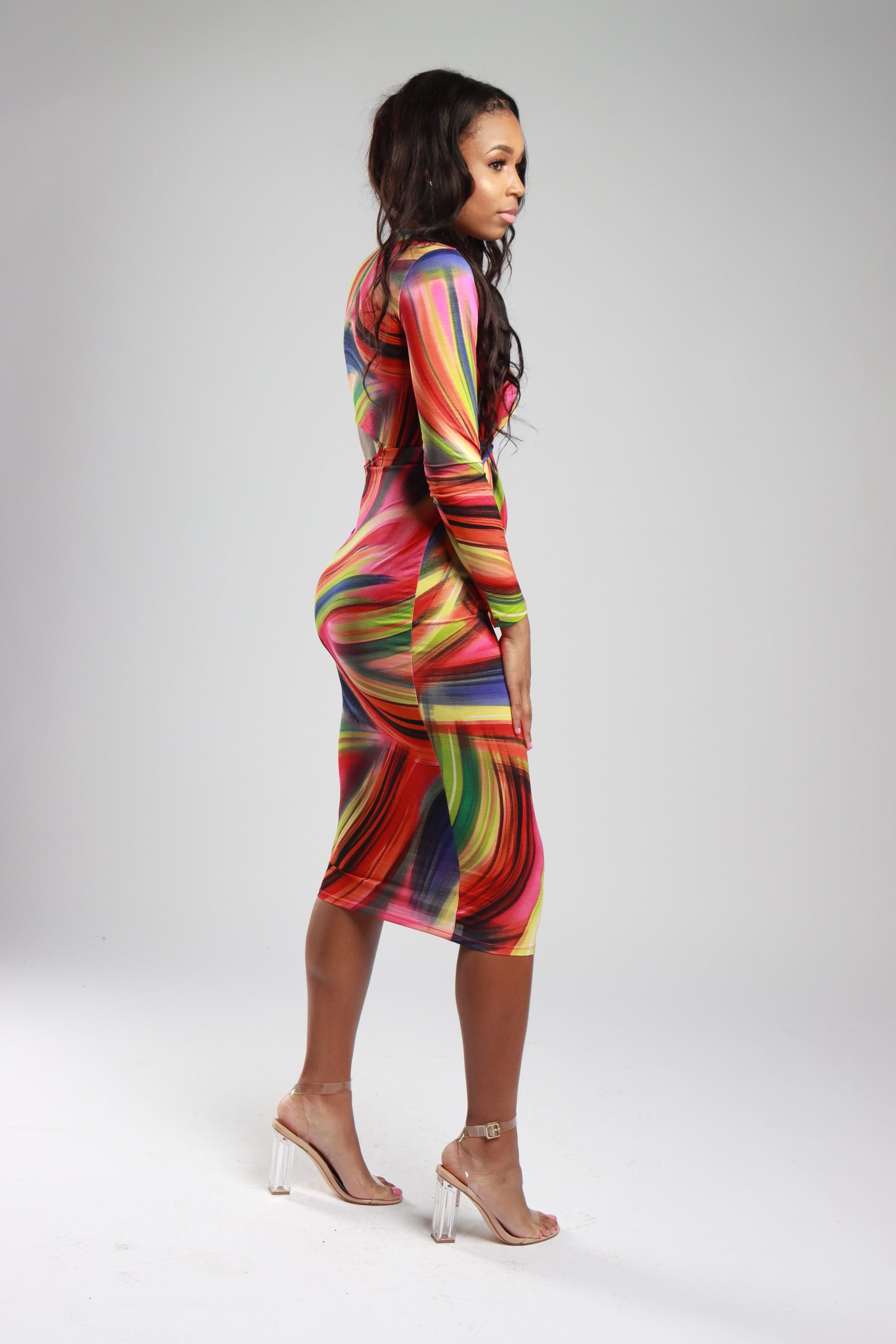 Cut It Out Midi Dress