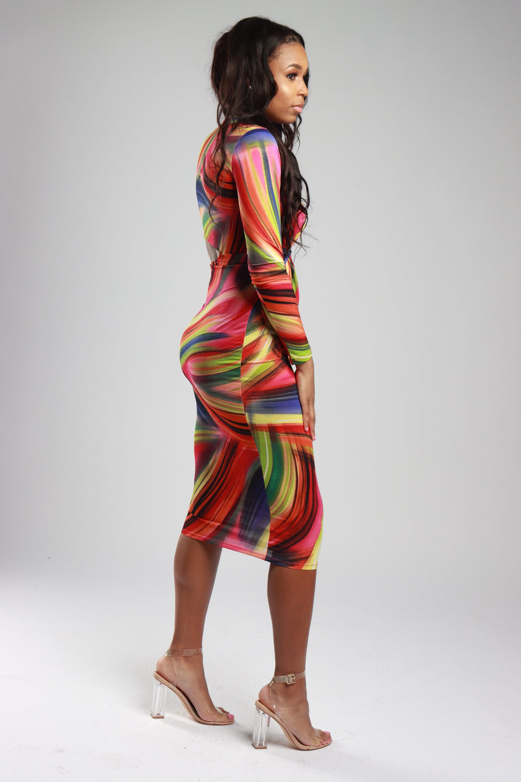 Cut It Out Midi Dress