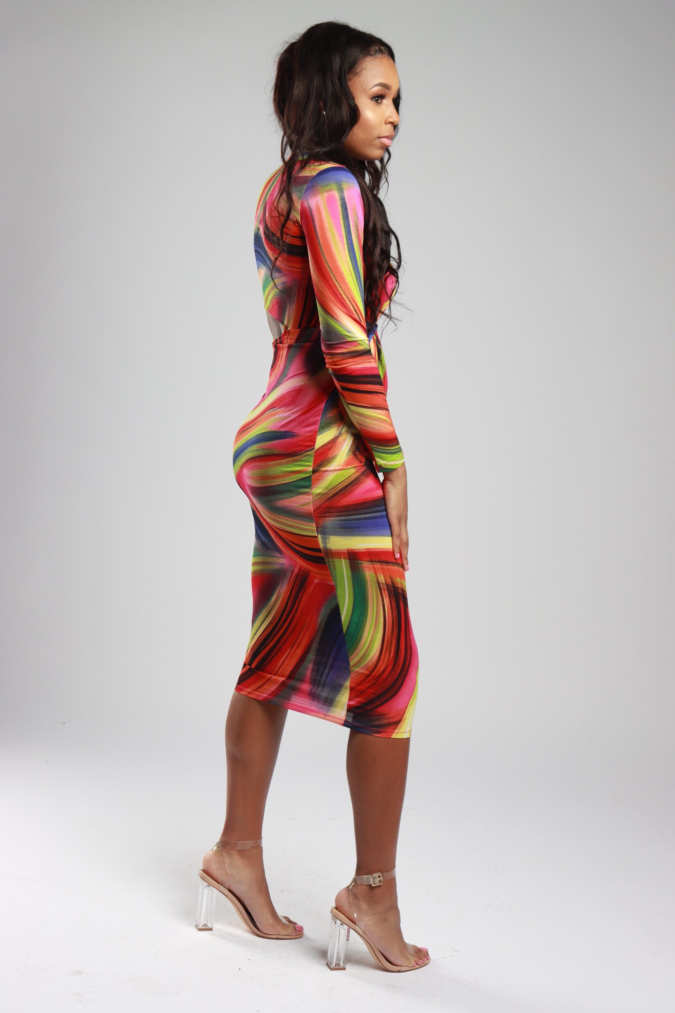 Cut It Out Midi Dress